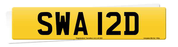 Registration number SWA 12D